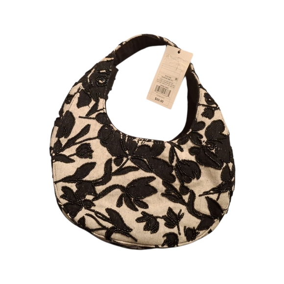 NWT A New Day Mini Beaded Cresent Handbag 🖤 - Picture 2 of 5